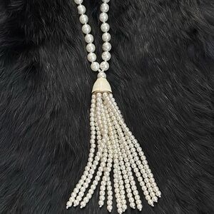 Pearl Necklace with Tassel
